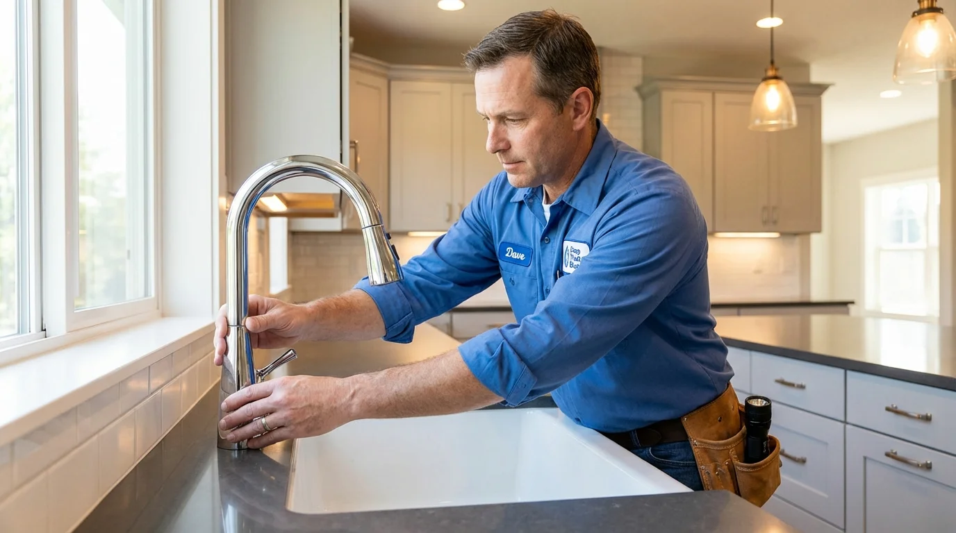 Kitchen faucet installation by Johns Plumbing LLC in Hacienda Heights